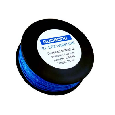 Duobond RL-eez wireline Coil/100 meter nylon cutting wire 1mm, 200 daN. Blue