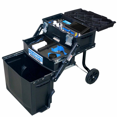 Duobond cordless windshield repair trolley, Autorep & Fixter repair bridge