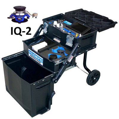 Duobond cordless windshield repair trolley, Autorep & IQ-2 repair bridge