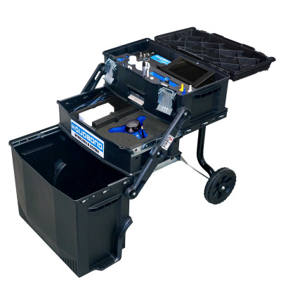 Duobond cordless windshield repair trolley, Autorep & Iris repair bridge