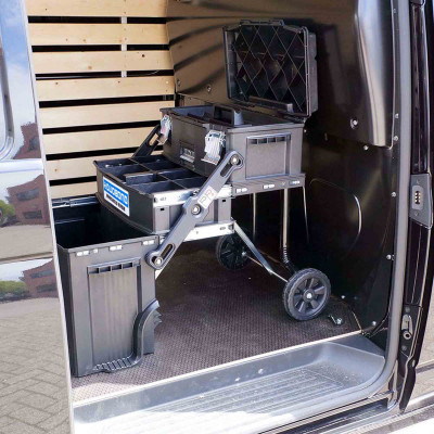 Duobond windshield repair trolley, Pulse & Fixter repair bridge